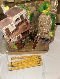 Miniatura fatta a mano con ruscello ad acqua