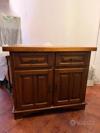 Credenza in legno massello stile arte povera