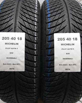 2 GOMME 205 40 18 MICHELIN A2079