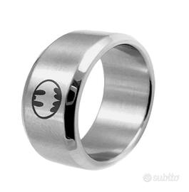 ANELLO IN ACCIAIO INOSSIDABILE ARGENTATO BATMAN