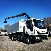 Iveco Eurocargo 75 gru ragno radio e ribaltabile