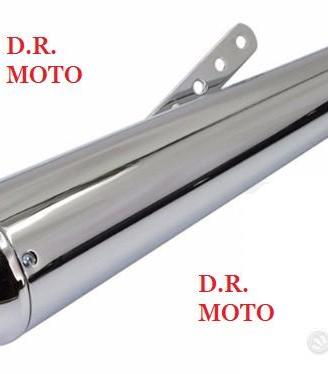 Scarico terminale argento custom megaton CROMATO