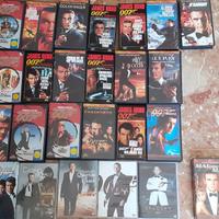 007 james bond collezione originale 25 vhs/dvd