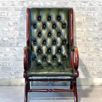 Poltrona Chesterfield inglese in pelle