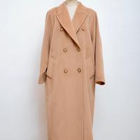 Max Mara cappotto lungo doppiopetto cammello