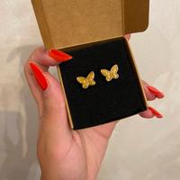 Orecchini a farfalla