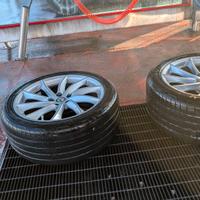 cerchi in lega turbina antracite con gomme 