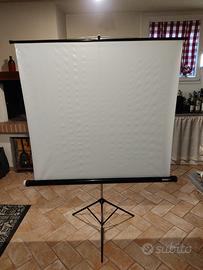 Telo proiezione con cavalletto