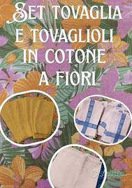 🌼Lotto Tovaglia Bassetti + 21 tovaglioli