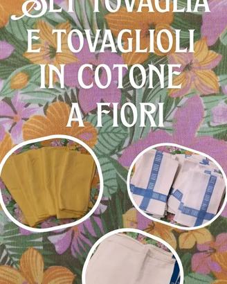 🌼Lotto Tovaglia Bassetti + 21 tovaglioli