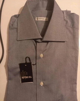 Camicia Uomo Notting Hill Grigia Taglia M 38/15 Nu