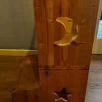 Torretta / scrivania montessori legno naturale