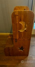 Torretta / scrivania montessori legno naturale