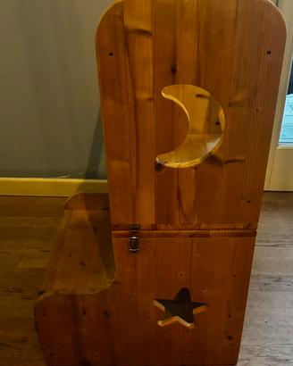 Torretta / scrivania montessori legno naturale