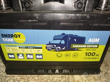 Batteria servizi agm camper caravan 100ah nuova