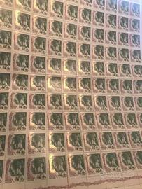 Foglio 100 pz Donna nell'arte € 0,01-2003 Varietà