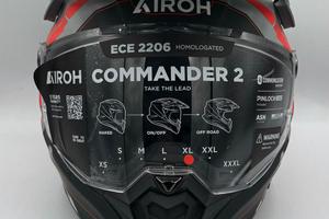 Casco Airoh Commander 2 Red Fluo