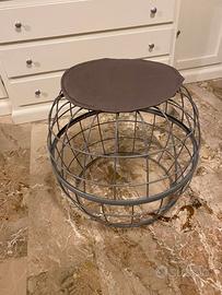 Pouf in metallo