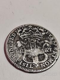 moneta antica Savoia 1742