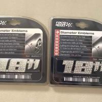 Emblema logo 3D diamanti misura cerchione 18"