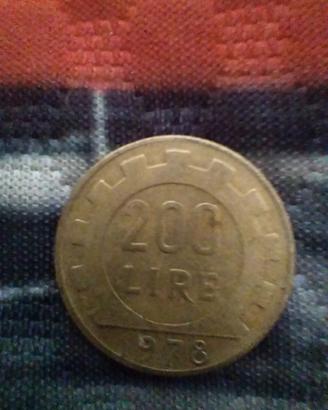 Moneta da 200 Lire del 1978