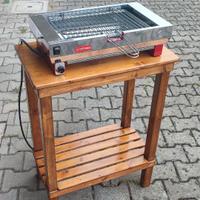 Griglia, bistecchiera con tavolino