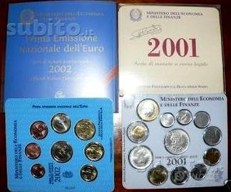 2 serie ufficiali monete ipzs con argento