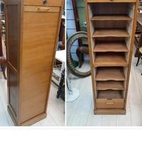 schedario serrandina rovere H150xL53xP35cm 