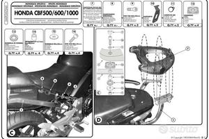 Portapacchi Kappa Honda Cbf 500 600 1000
