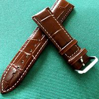 Cinturino Pelle genuina Marrone 22mm.Sgancio rapid