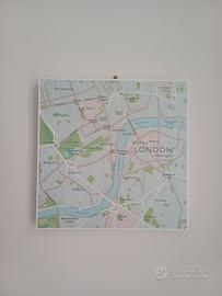 Quadri moderni mappe città – New York, Londra, Par