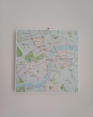 Quadri moderni mappe città – New York, Londra, Par