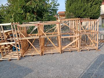bancale gabbia per legna 