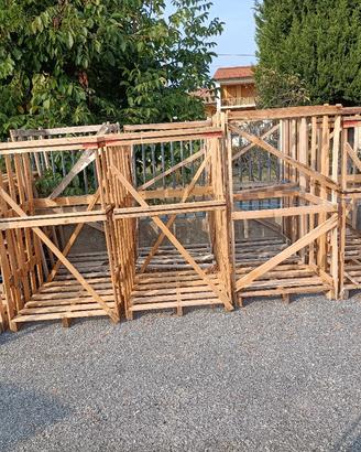 bancale gabbia per legna 