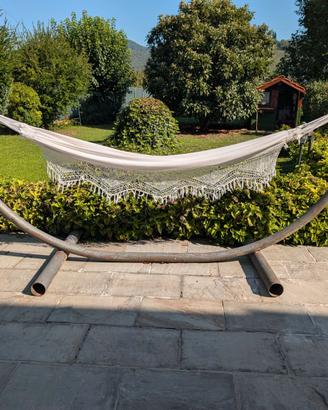 Struttura per amaca da giardino in metallo