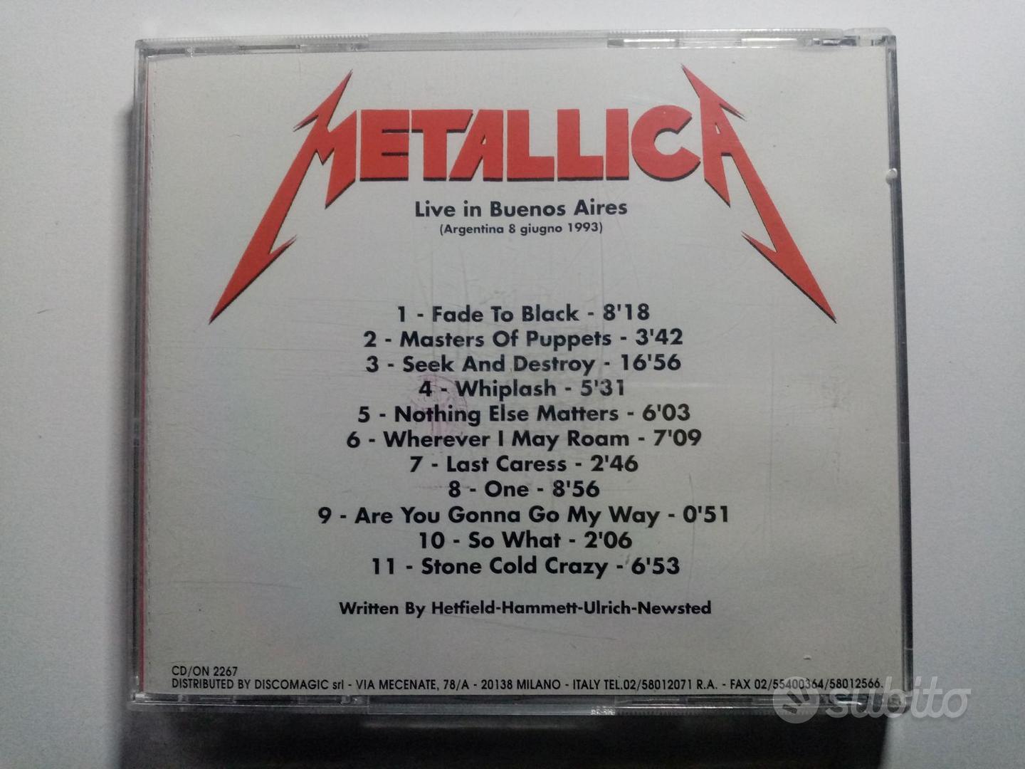 CD Metallica Live in Buenos Aires - Musica e Film In vendita a Ferrara