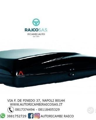 BOX BAULE PORTAPACCHI HELIOS 320 MARCA G3 SPA NERO