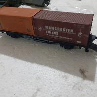carro container modellismo ferroviario h0 