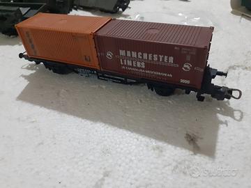 carro container modellismo ferroviario h0 