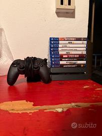 PS4 Fat 500GB + 9 giochi + controller + cavi
