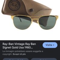 Occhiali sole ray ban vintag