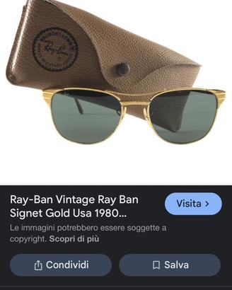 Occhiali sole ray ban vintag