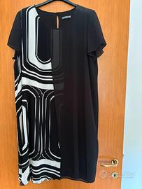 Vestito nero elegante manica corta tg.45 forte