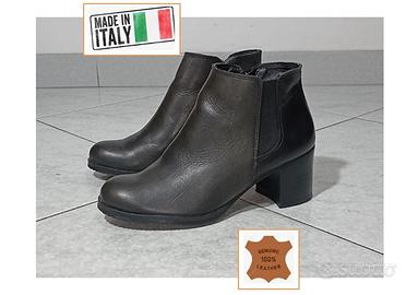 Stivaletti Chelsea Made in Italy pelle n.36 Boots