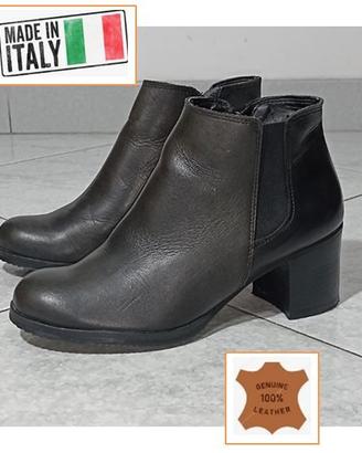 Stivaletti Chelsea Made in Italy pelle n.36 Boots