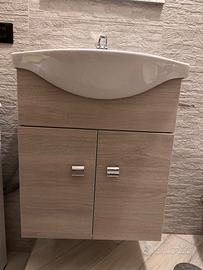 Set completo bagno rovere chiaro / grigio