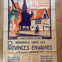 Antica litografia a colori firmata RAPIN, 1917