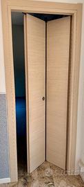 1 Porta interna a libro in legno - 70x210cm