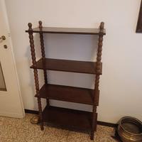 Etagere a 4 ripiani in noce