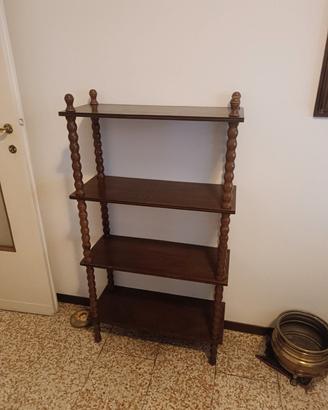 Etagere a 4 ripiani in noce